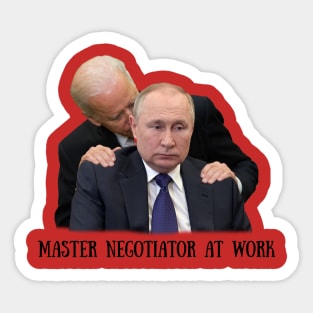 Joe Biden Sniffs Putin Sticker